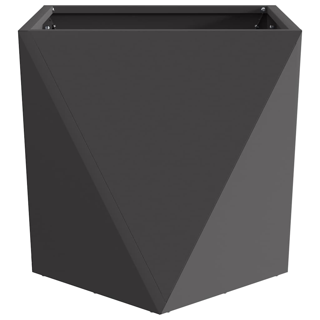 Jardinera 2 Uds. Negro 40 X 40 X 40 Cm Acero_5