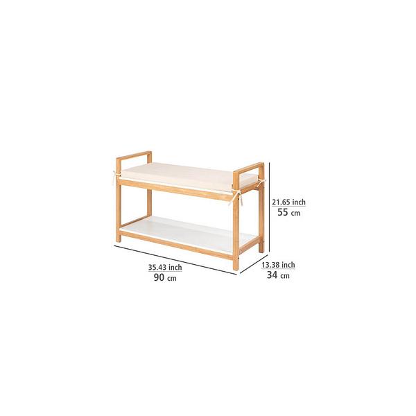 Banco zapatero con almohadilla Finja