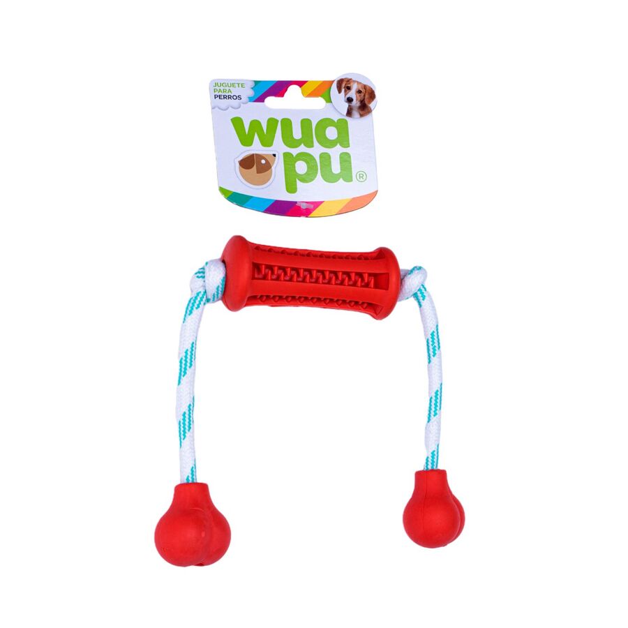 3 Unidades Juguete Mordedor Dental Con Estrías Para Perro. Largo Total 46cm, Ancho Pieza Central 4cm