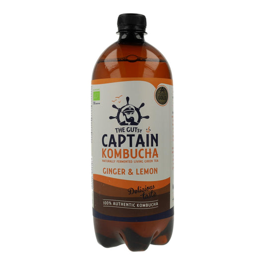 Bebida Kombucha BIO Jengibre y Limón Captain Kombucha 400 ml