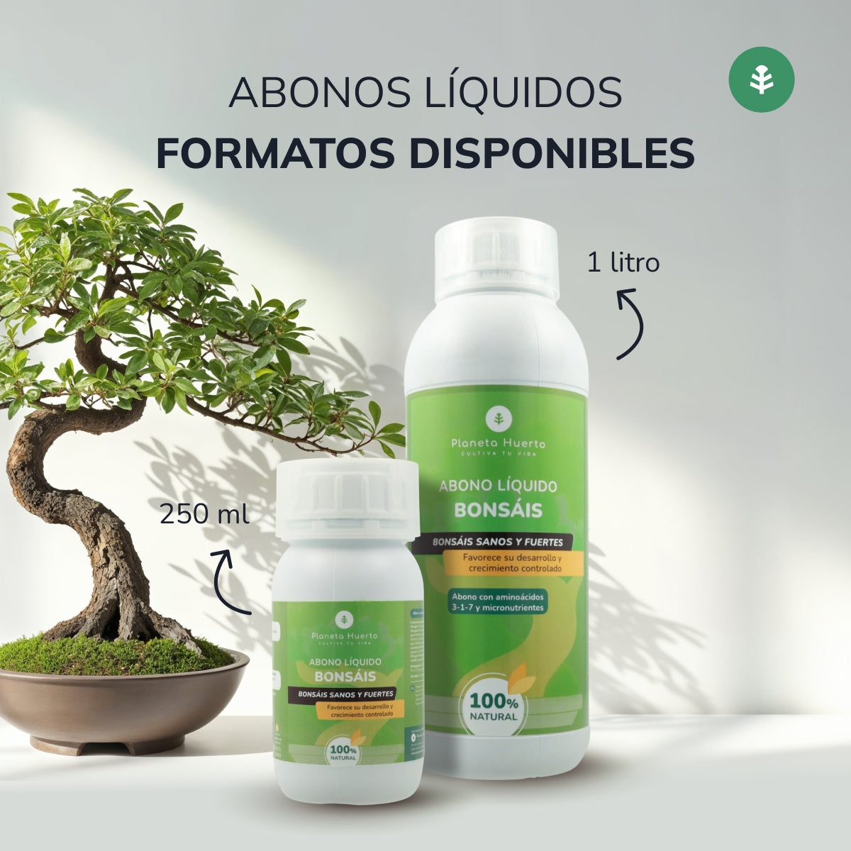 Abono Líquido Bonsáis Planeta Huerto 1 l