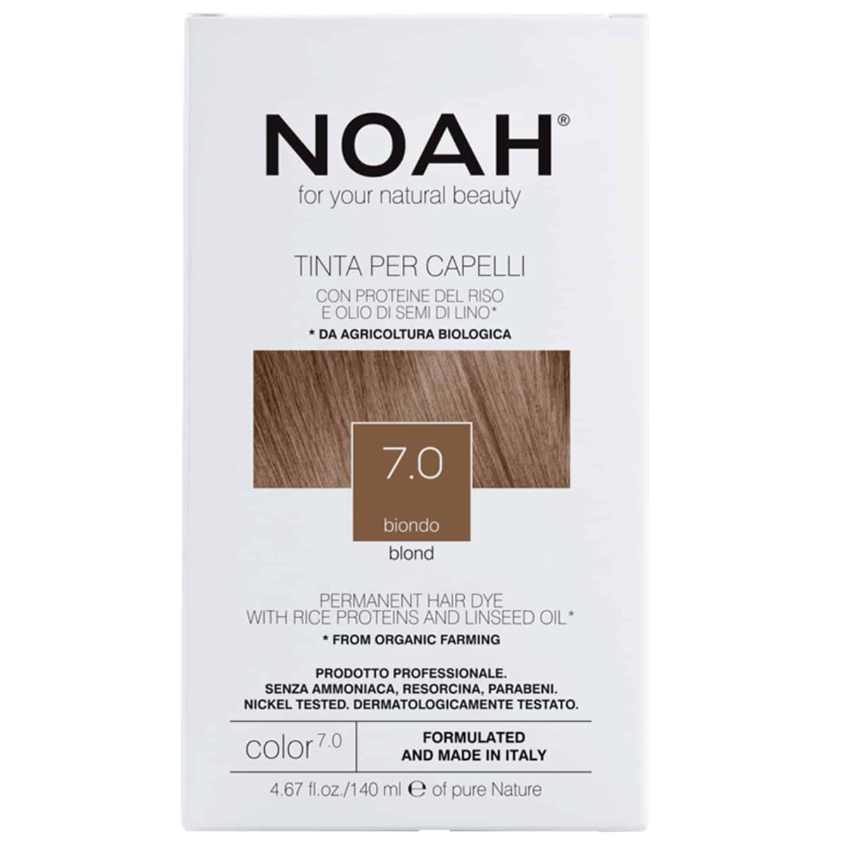 Tinte capilar rubio Noah 140 ml (7.0)