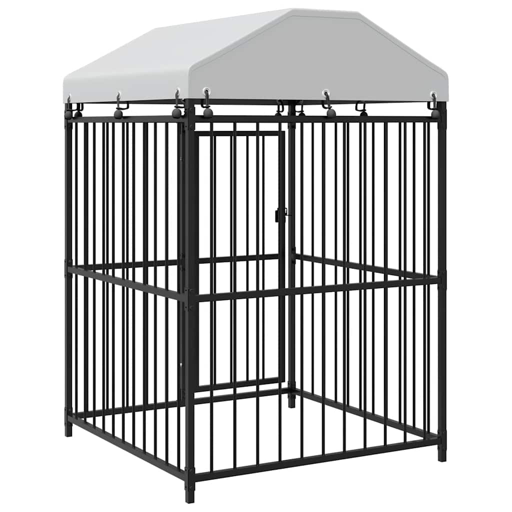 Perrera De Exterior Con Techo 120x120x150 Cm_5