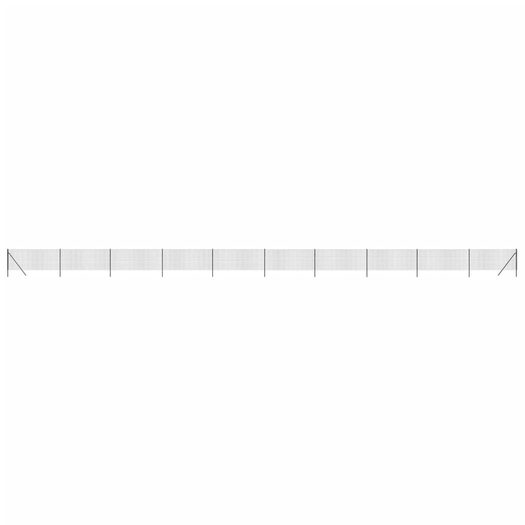 Cerca De Alambre De Acero Galvanizado Gris Antracita 1,1x25 M / Vetonek_4