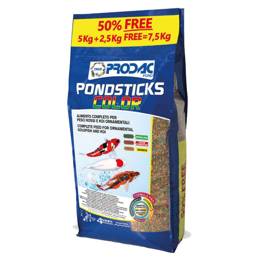Alimento Para Peces Medianos Y Grandes De Estanque Pondsticks Color 7,5 Kg_0