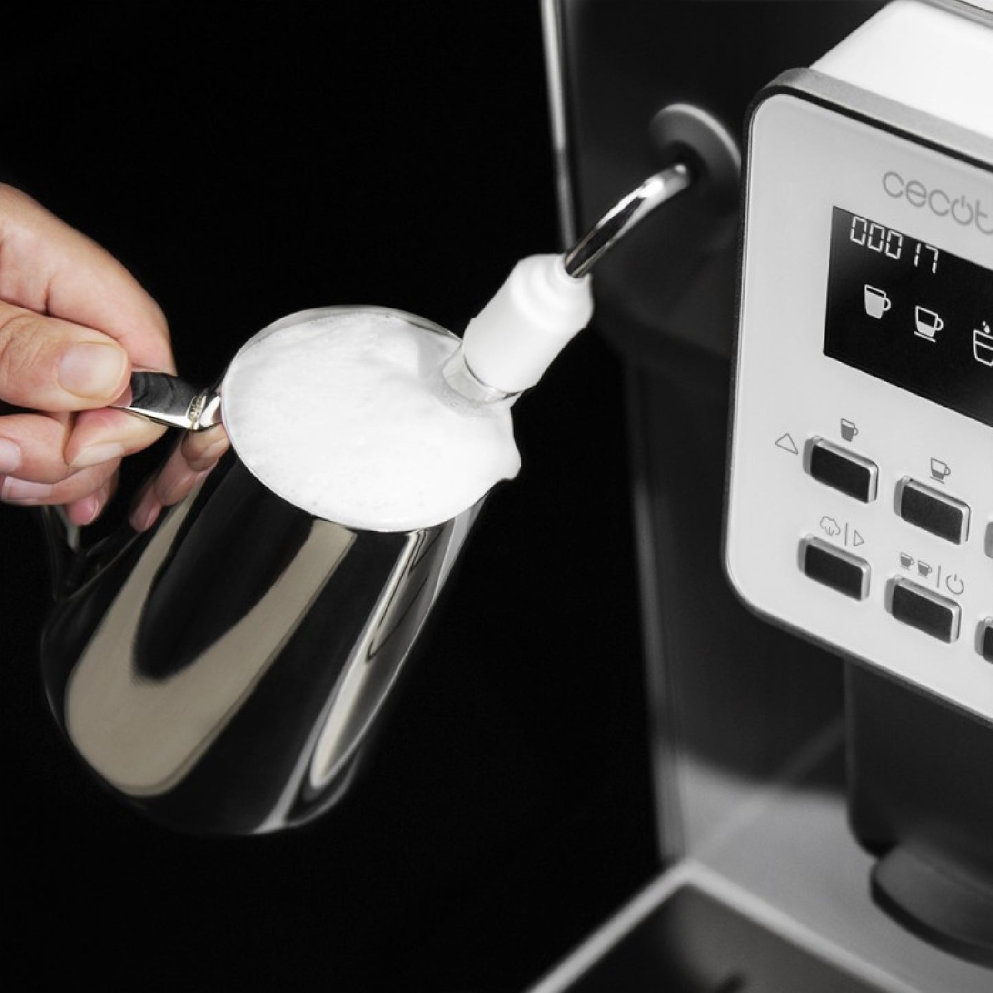 Cecotec Cafetera Superautomática Power Matic-ccino 6000 Serie Bianca S. 1350 W 19 Bares Modo Auto 1-2 Cafés Calentamient_4