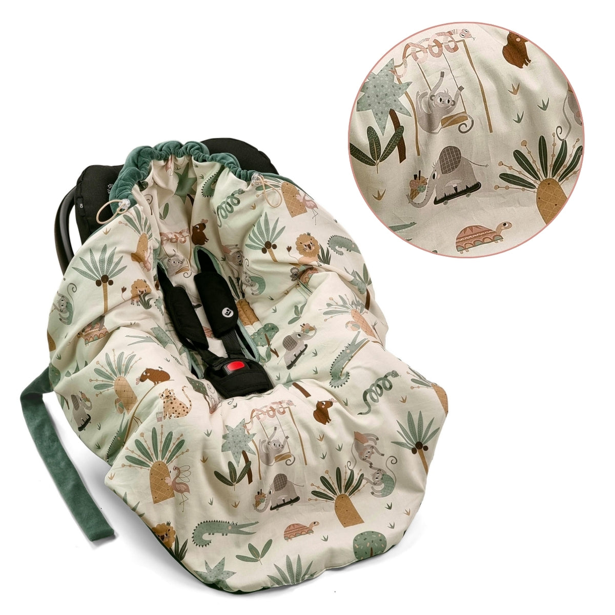 Saco Portabebé Inivero Algodón-velour Unviersal Tropic Fun