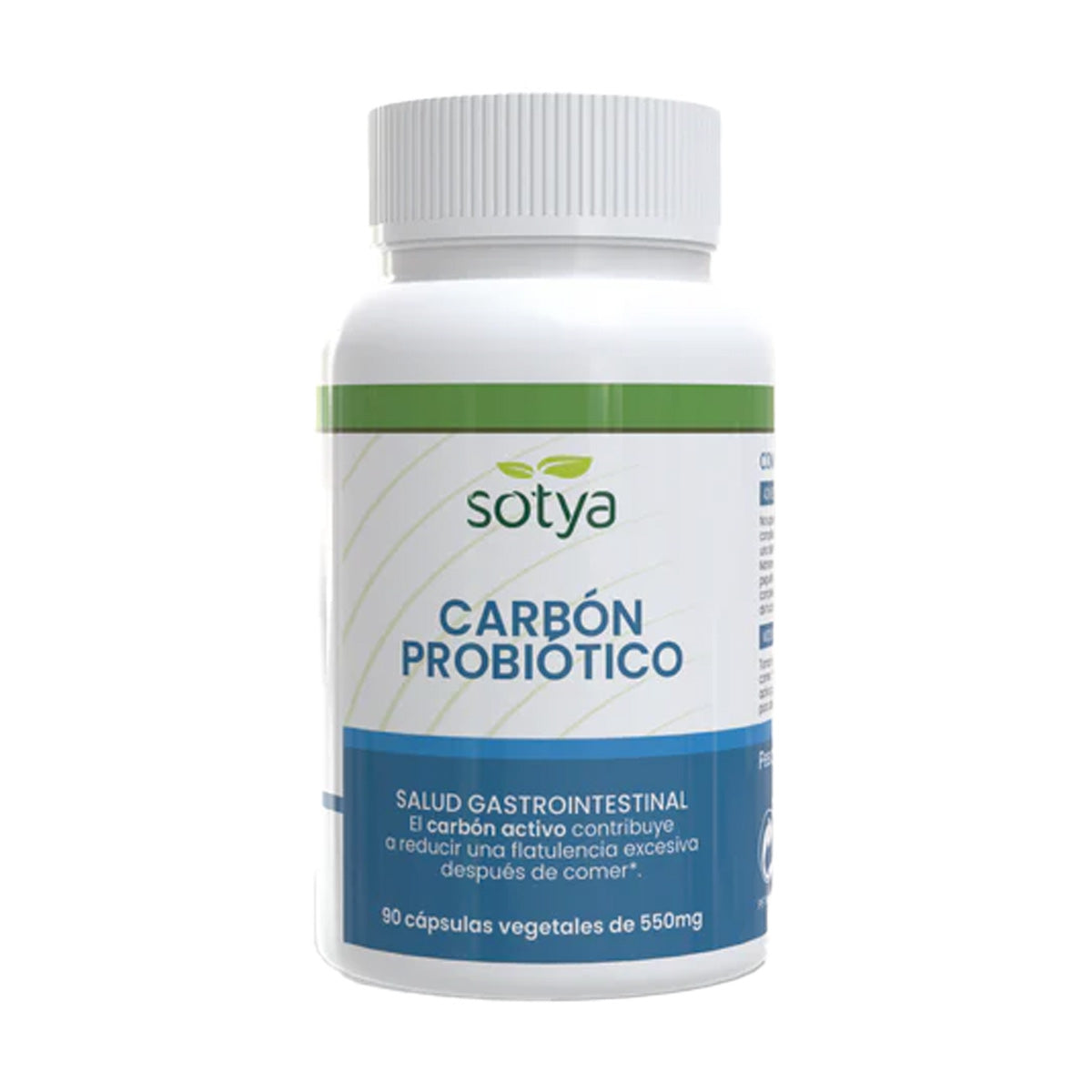 Carbón probiótico Sotya 90 cápsulas vegetales de 550mg