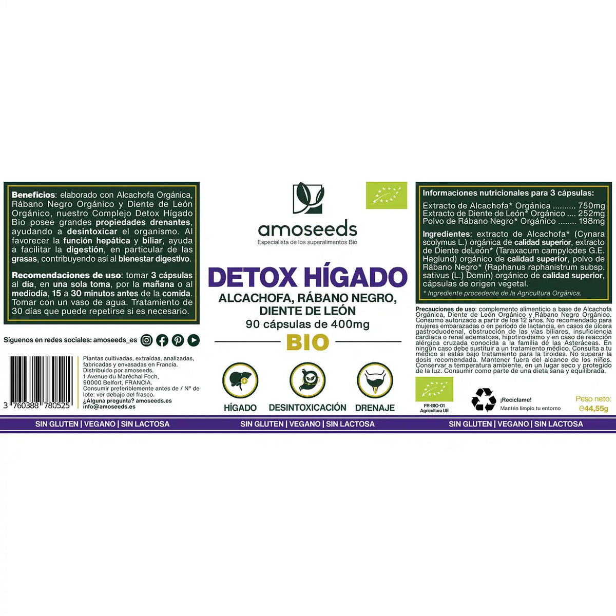 Complejo Detox Hígado Bio | 90 Cápsulas_4