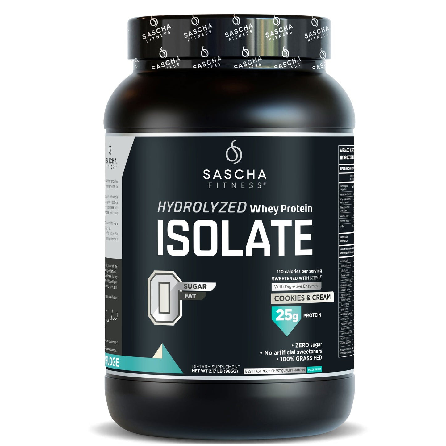 Proteína Whey Sabor Cookies - Sascha Fitness España