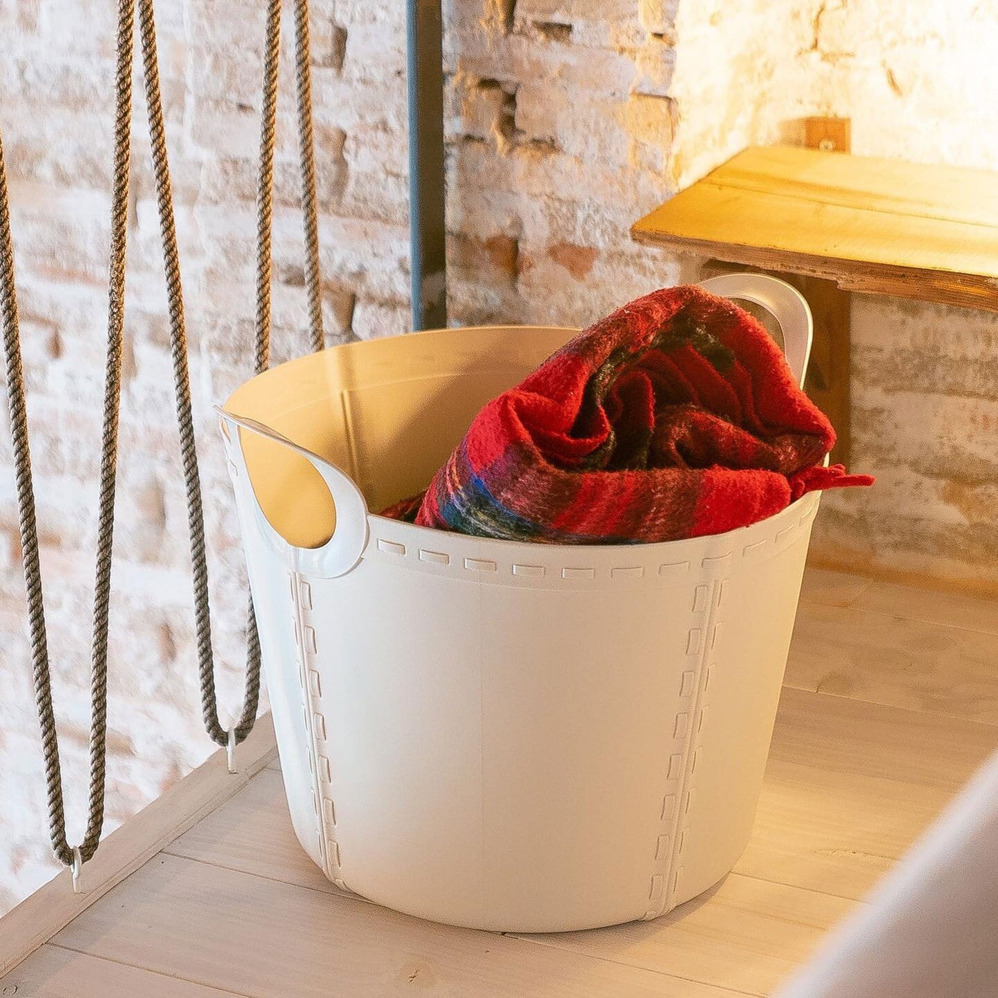 2x Life Story Cesto Craft Small 15l Light Grey