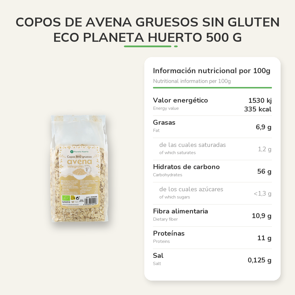 Información nutricional