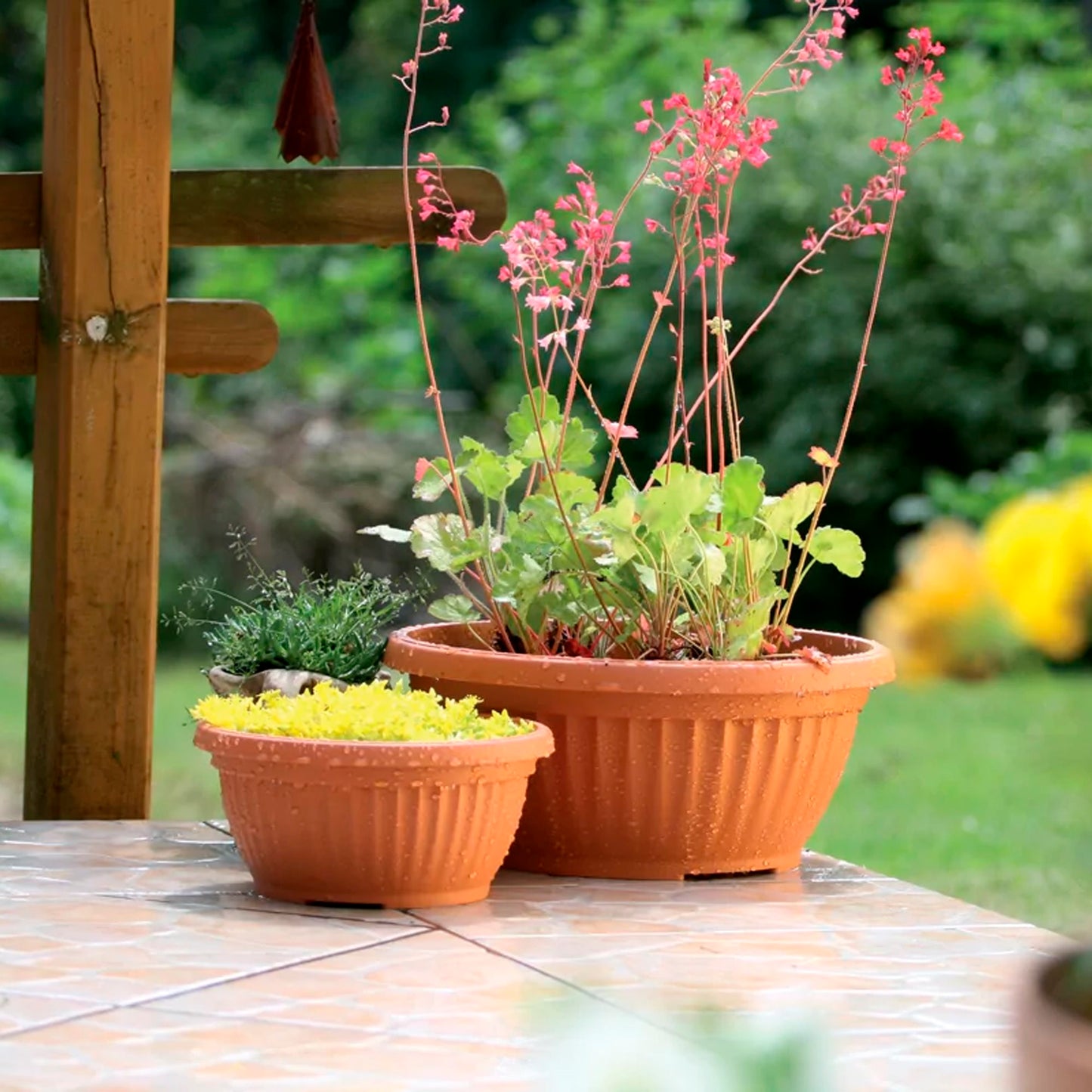 Maceta Terra 2l., Dimensiones (mm) 200x200x95, Color Terracota_3