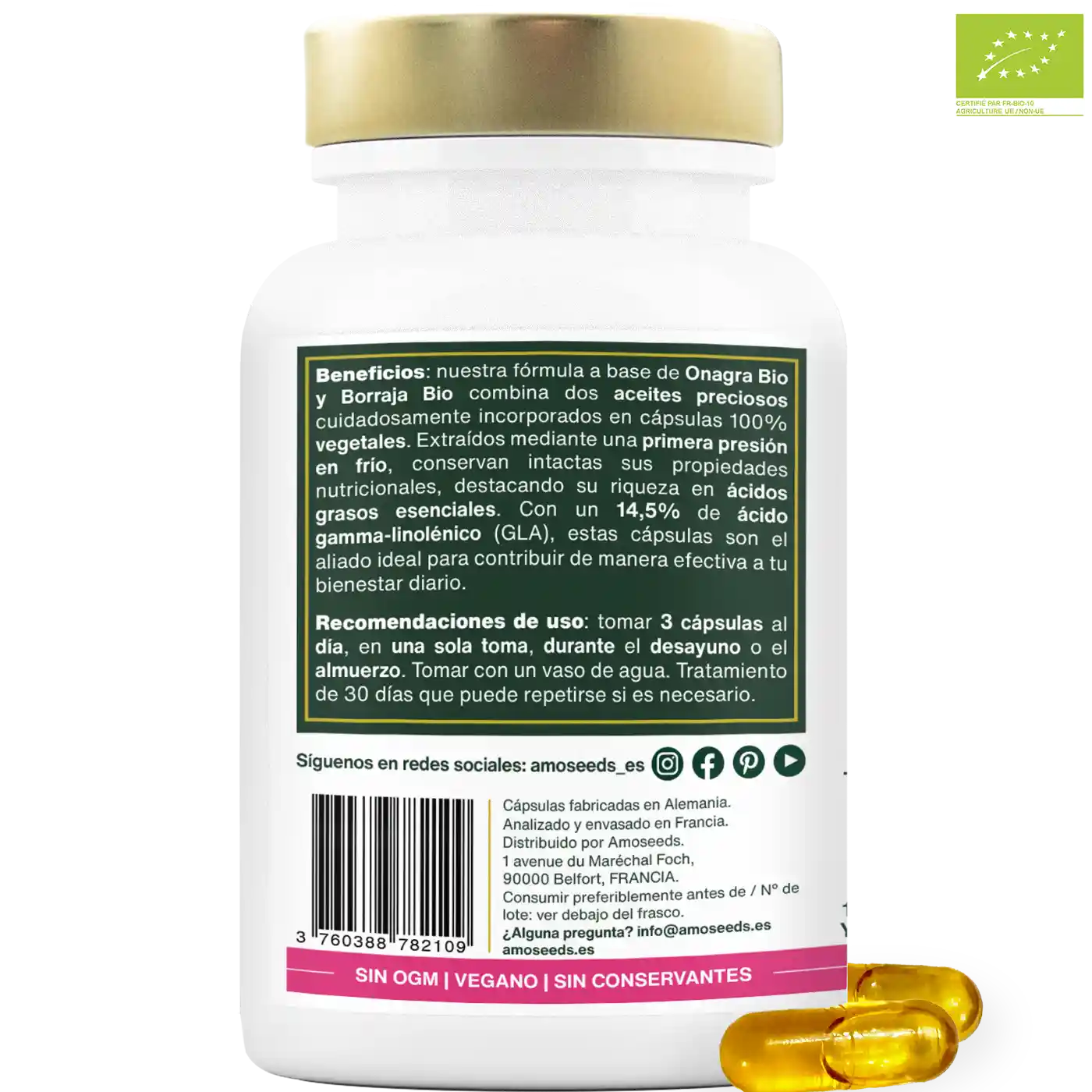 Aceite De Onagra Y Borraja Bio | 90 Cápsulas_4