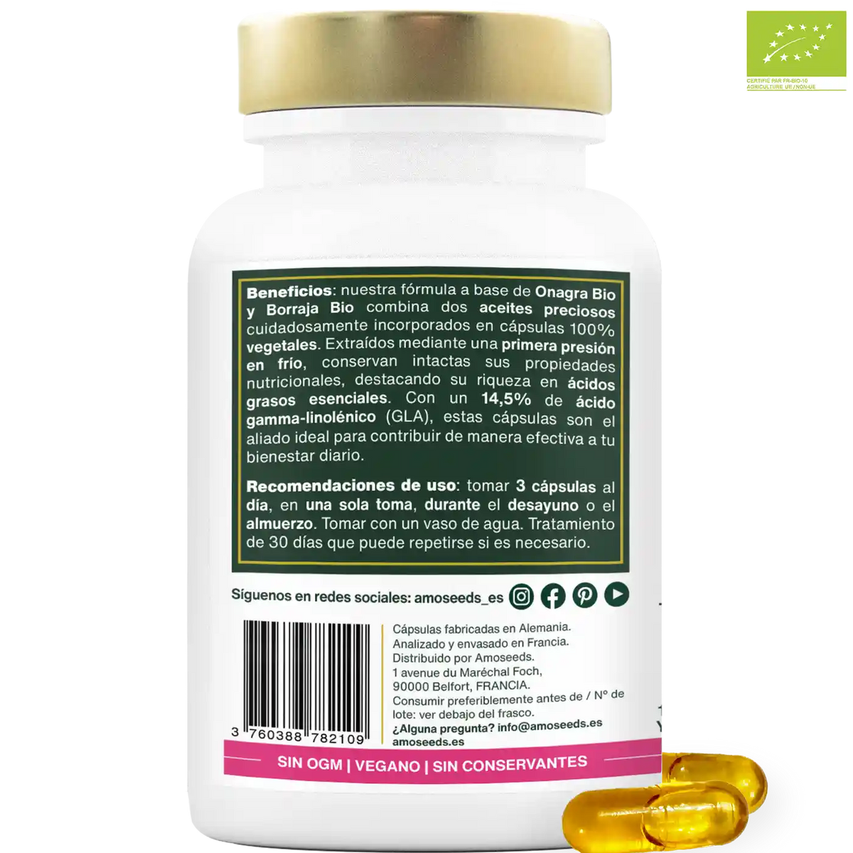 Aceite De Onagra Y Borraja Bio | 90 Cápsulas_4