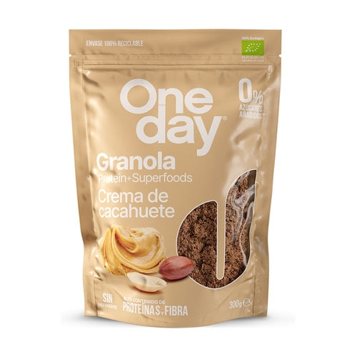 Granola crema cacahuete ONE DAY 300 gr BIO