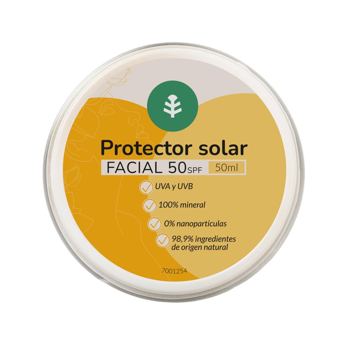Protector Solar facial 100% mineral SPF 50 Planeta Huerto 50 ml