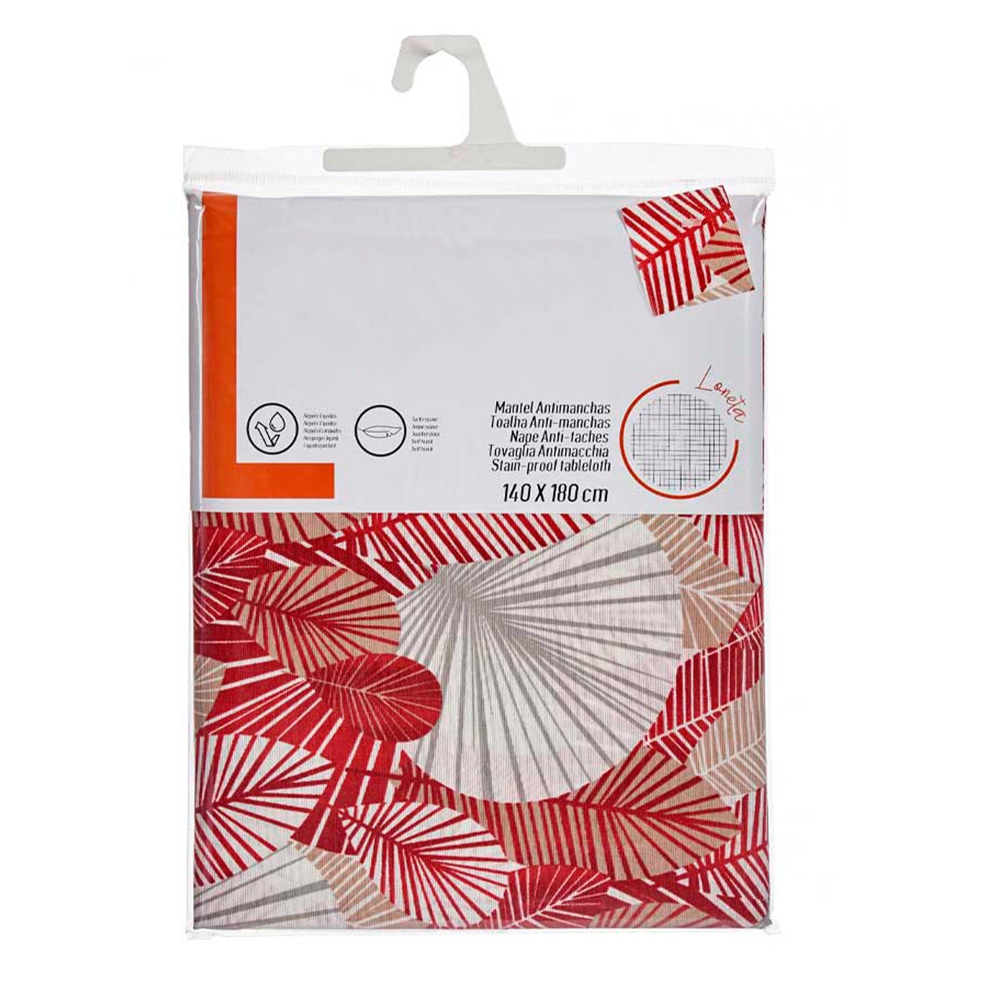 Mantel Loneta Antimanchas 140x180cm Hoja Colección Kinvara_4