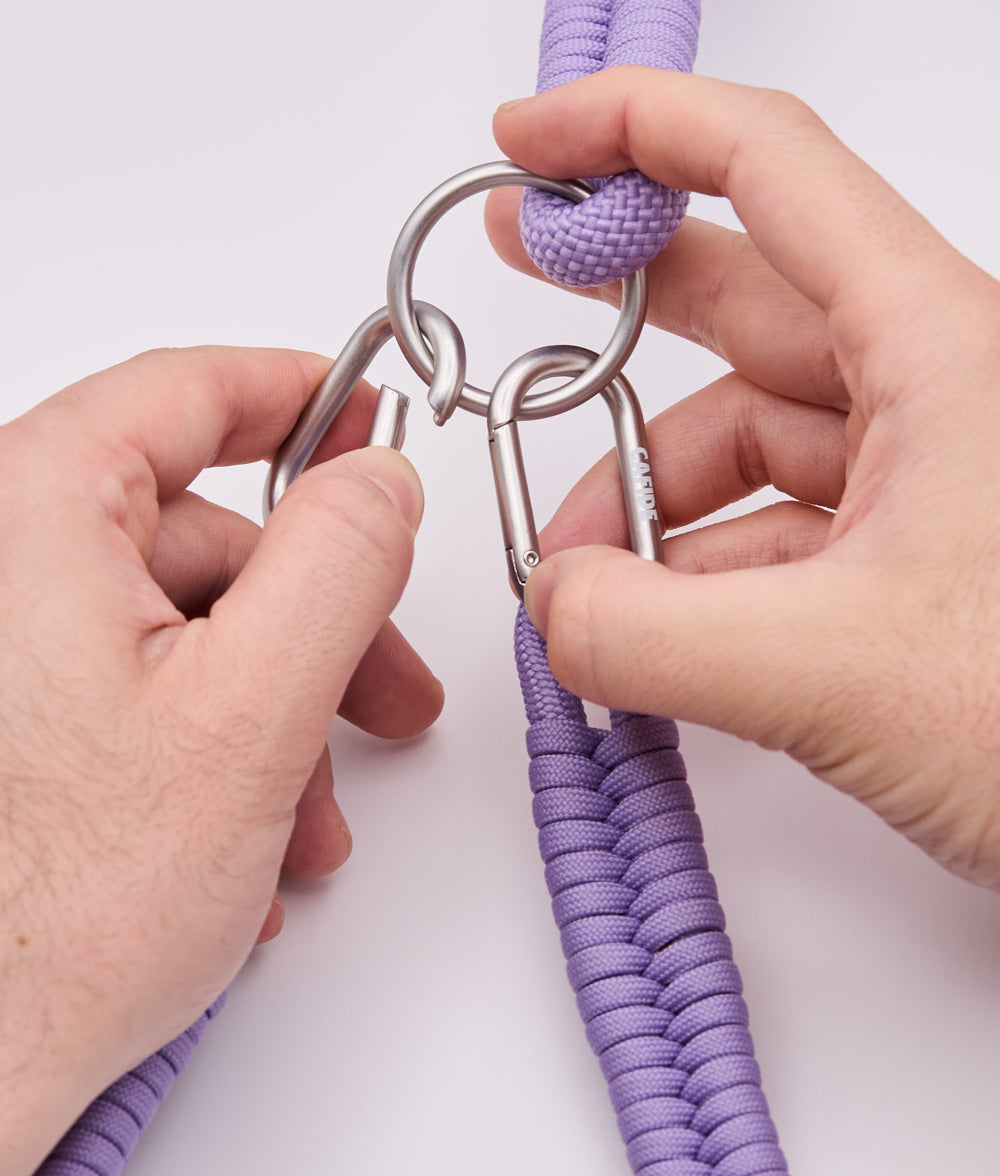 Cafide Correa Multiposición De Material Reciclado Violeta. Modelo Ona.