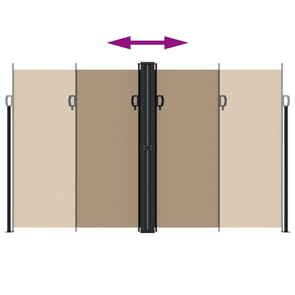 Vidaxl Toldo Lateral Retráctil Gris Taupe 200x1200 Cm_4