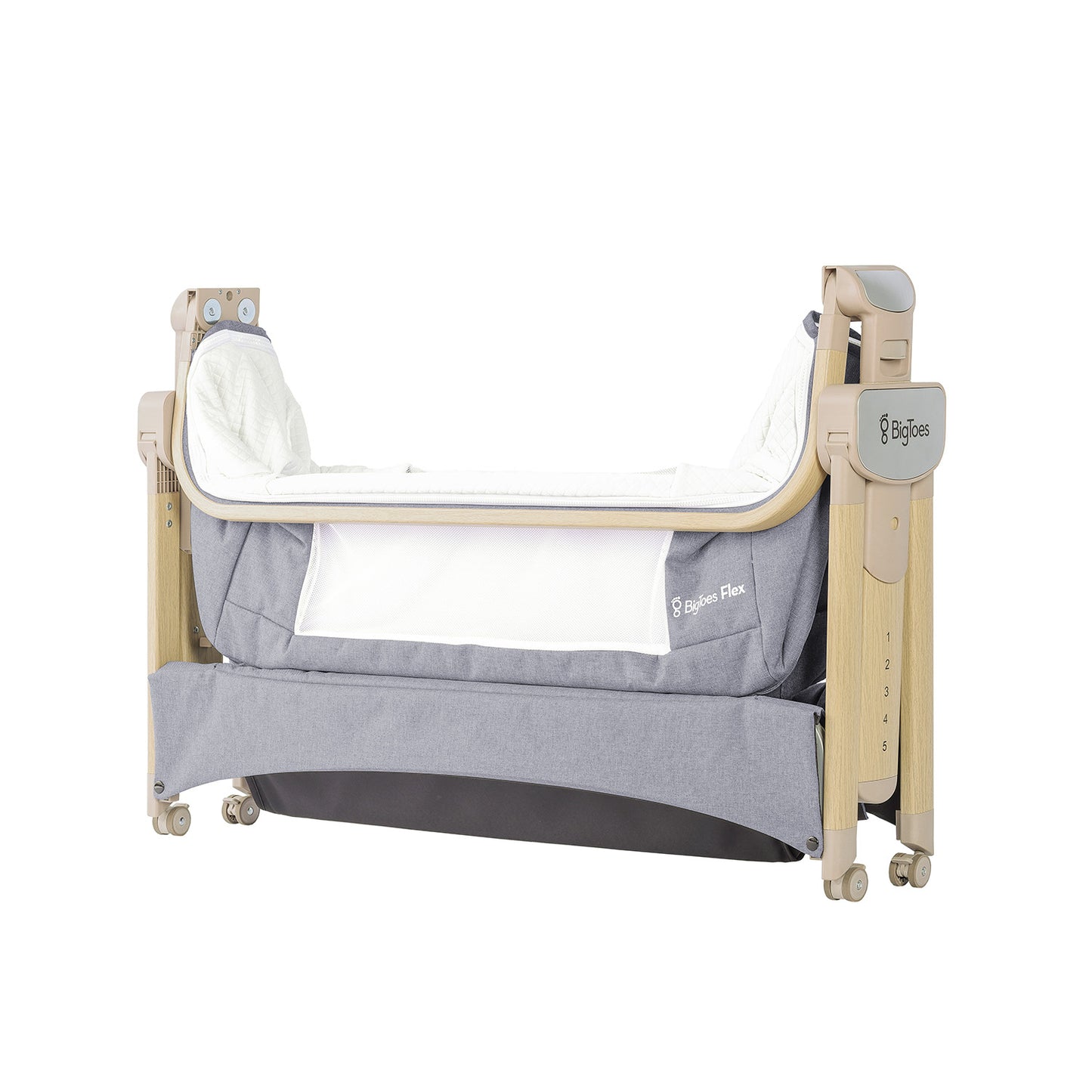 Minicuna De Colecho Plegable Bigtoes Flex Grey Nature