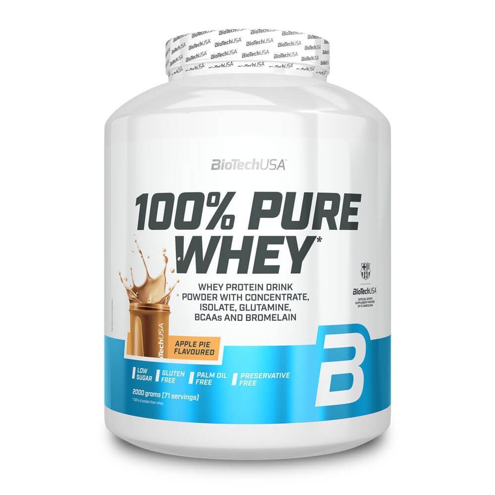 100% Pure Whey - 2kg - Chocolate Intenso - Proteina De Suero Whey - Biotech Usa_0