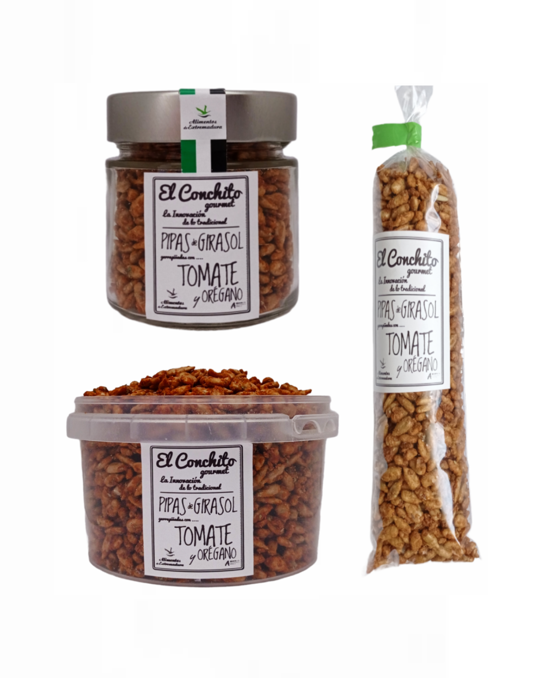 Pipas Garrapiñadas Con Tomate Y Orégano