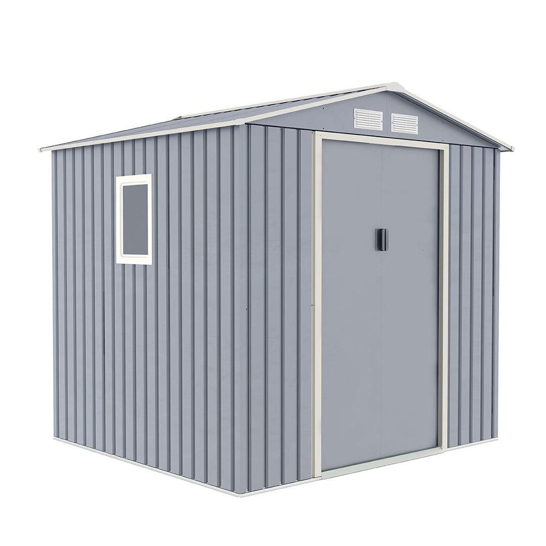 Caseta Metálica High Door Menorca Gris - Amplía Tu Espacio 2,14x2,045x1,94 M / Multicolor_1