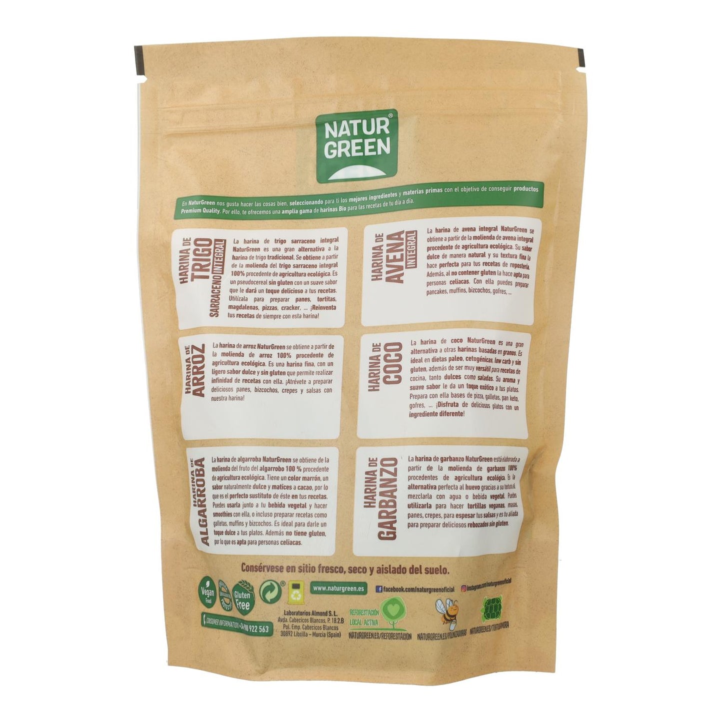 Harina de Cáñamo NaturGreen 300 g