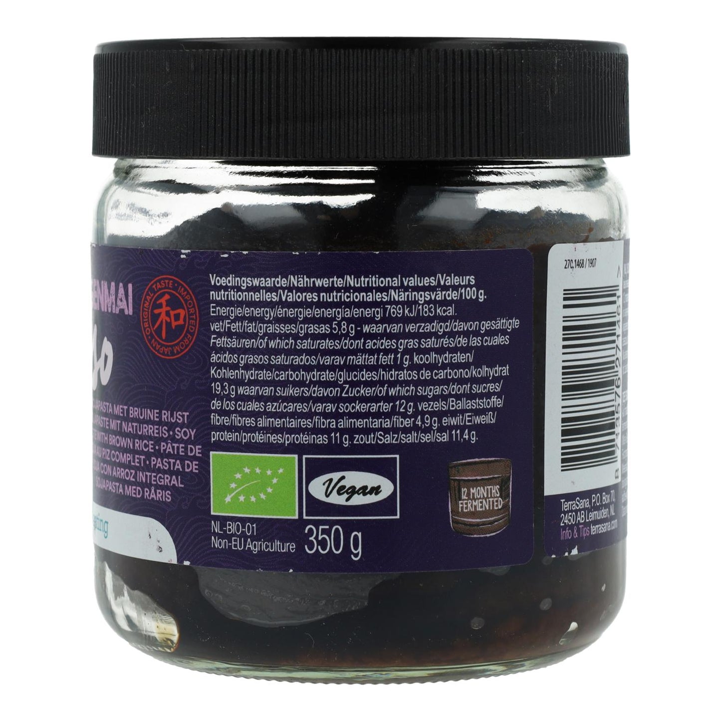 Genmai miso BIO Sin Pasteurizar Terrasana, 350 gr