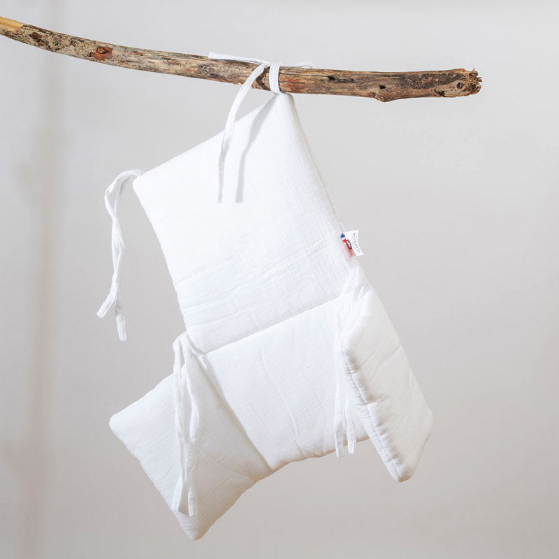 Cojín Para Trona De Algodón Orgánico Blanco