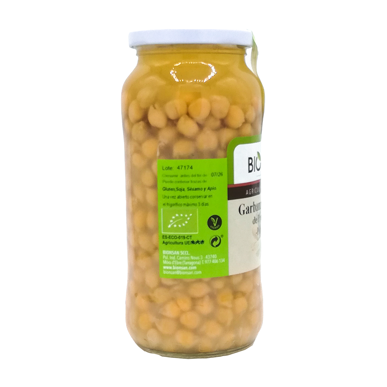 Garbanzos Pedrosillanos Cocidos Ecológicos 400g