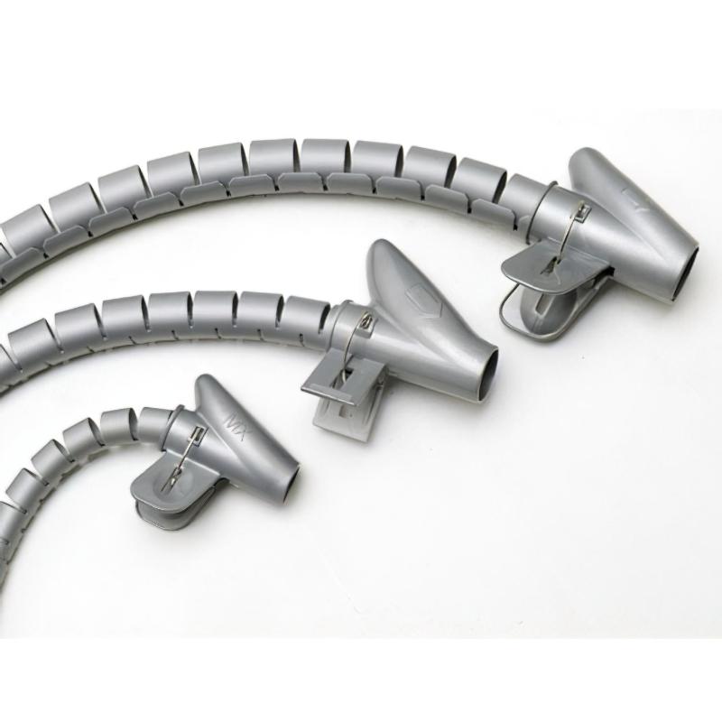 Organizador Cables Con Clip Gris 15 Mm. 2,5 M._0