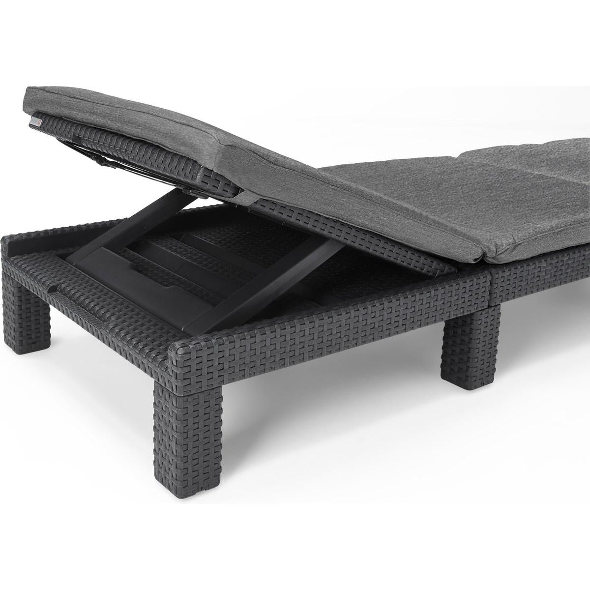 TUMBONA DAYTONA DELUXE 195 x 65 x 25 cm - Varios colores Marrón