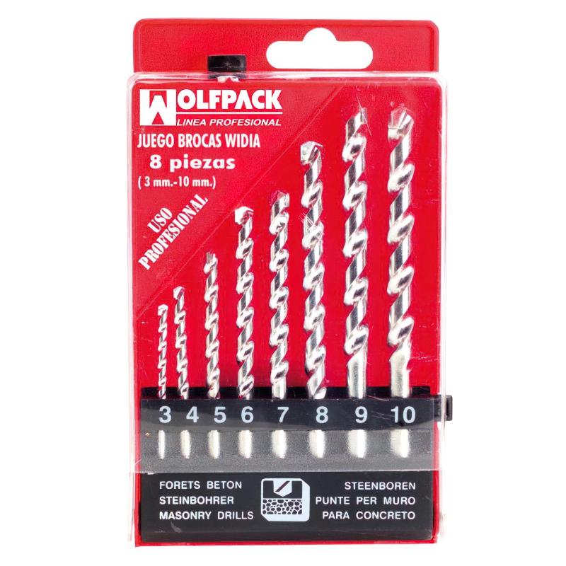 Estuche Brocas Widia Profesional Wolfpack 8 Piezas_0