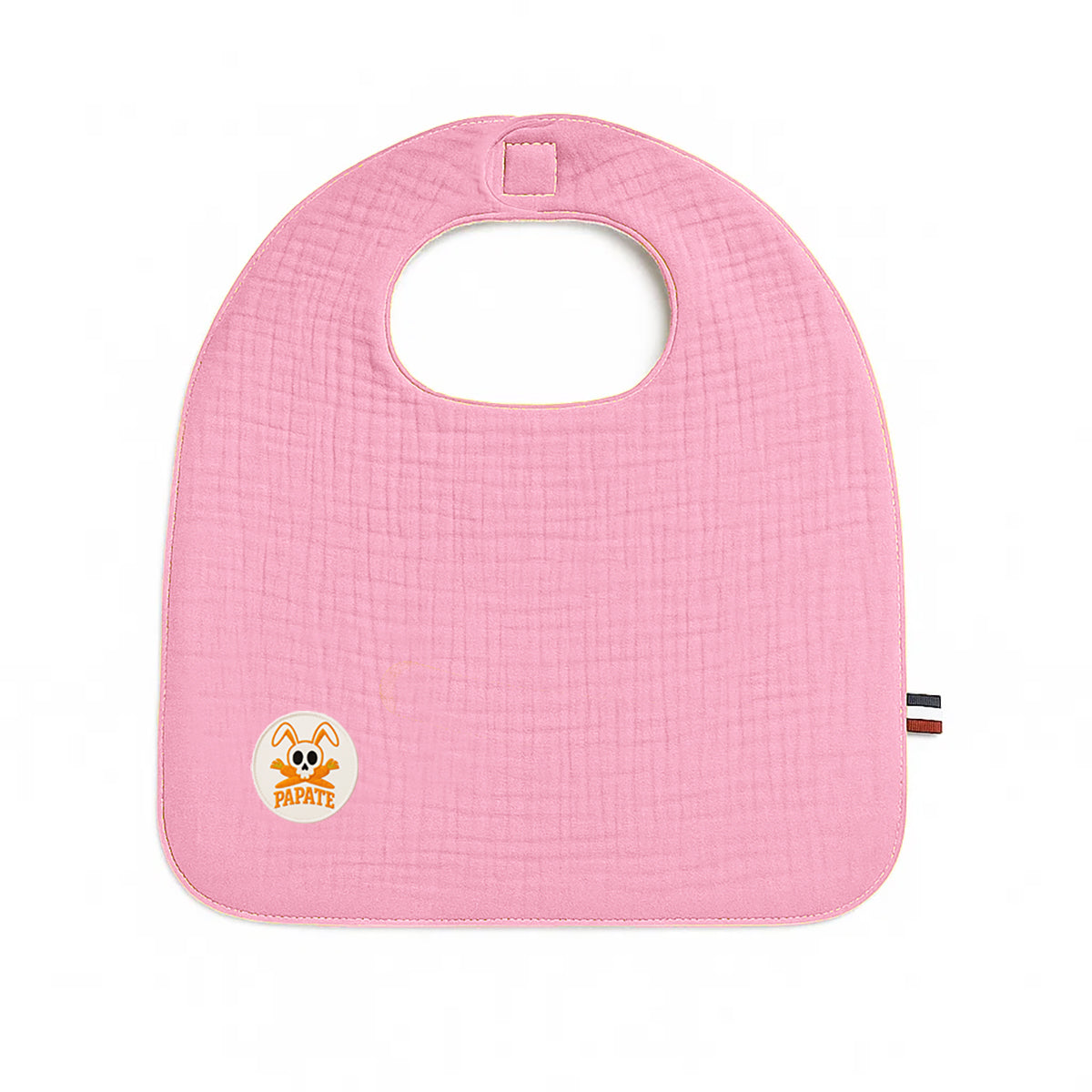 Babero De Algodón Orgánico Rosa