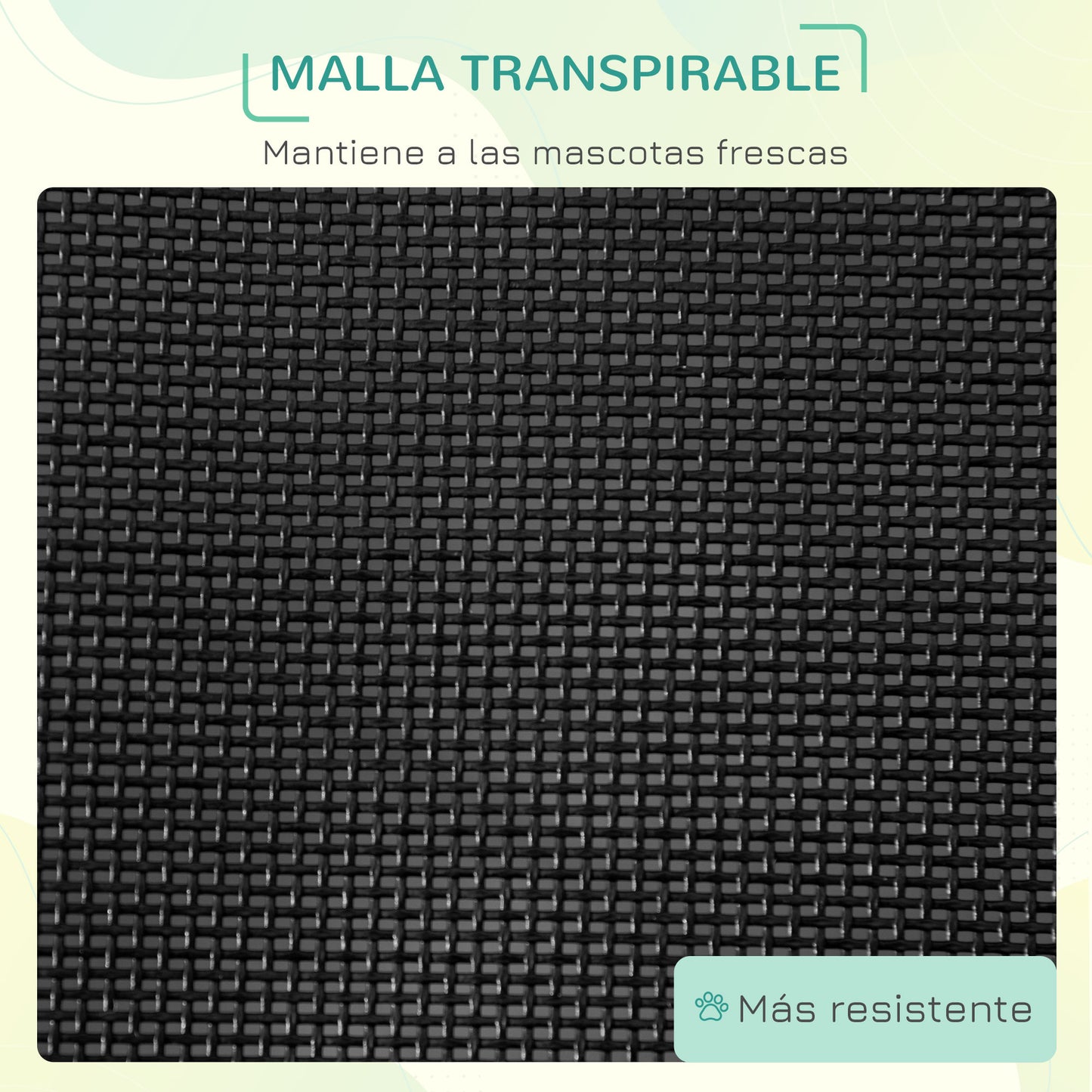 Pawhut Cama Elevada Para Perros Plegable Con Malla Transpirable 92x56,5x19,5cm_5