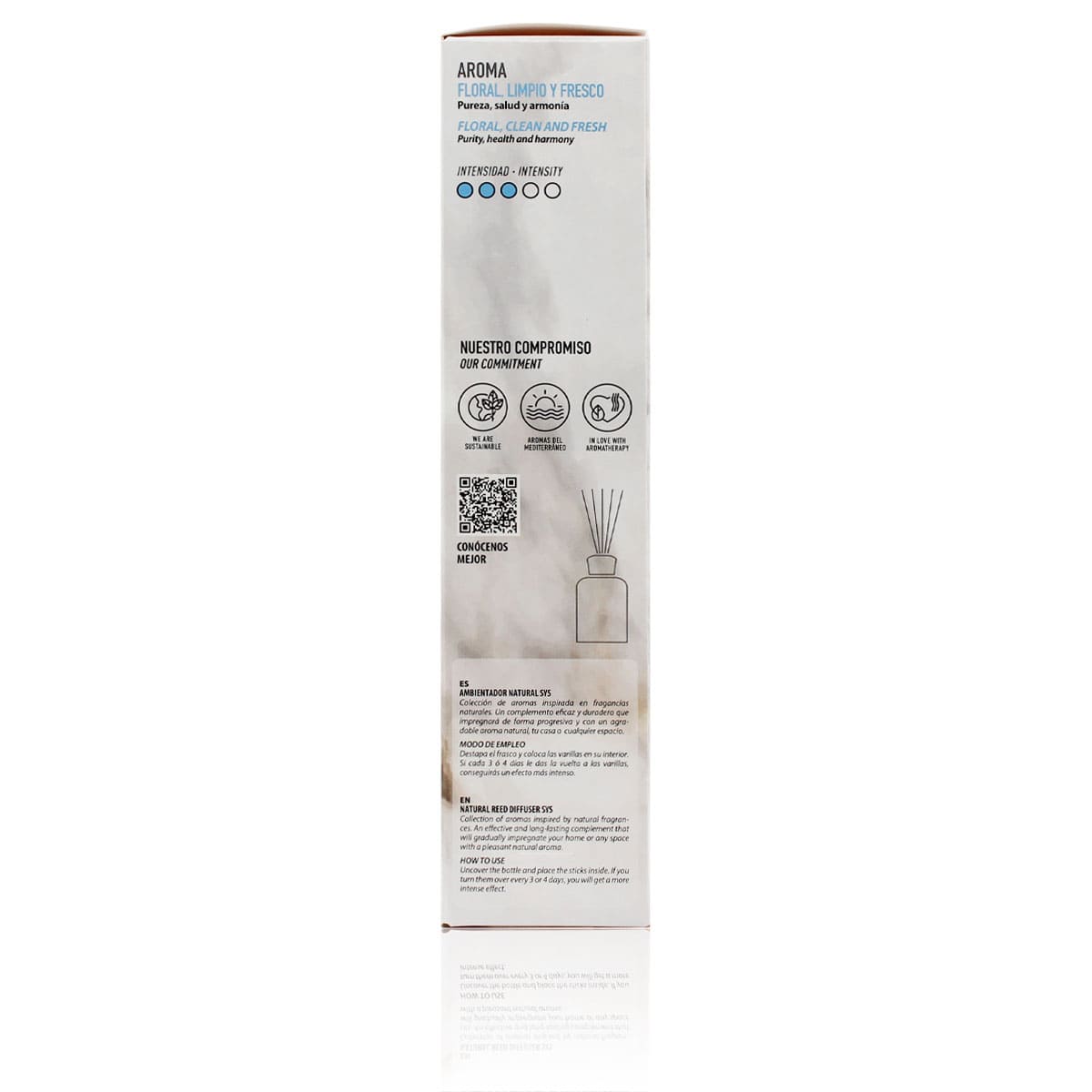 Ambientador Mikado Ropa Limpia Mármol SYS Aromas 50 ml | Aroma Fresco y Limpio | Relajante_1