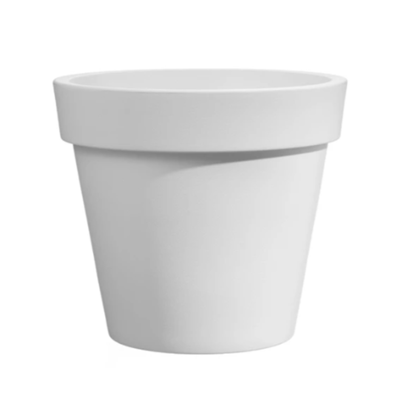 Veca Macetero Plástico Blanco Easy 25x22 Cm_0