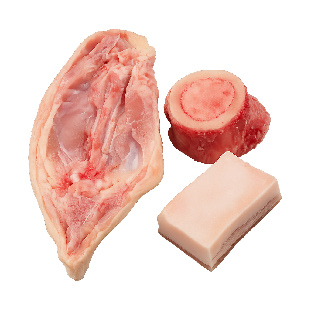 Pack Para Caldo (150 gr de tocino, 1 carcasa y 1 hueso de vacuno de pasto)- 500-750 gr_0
