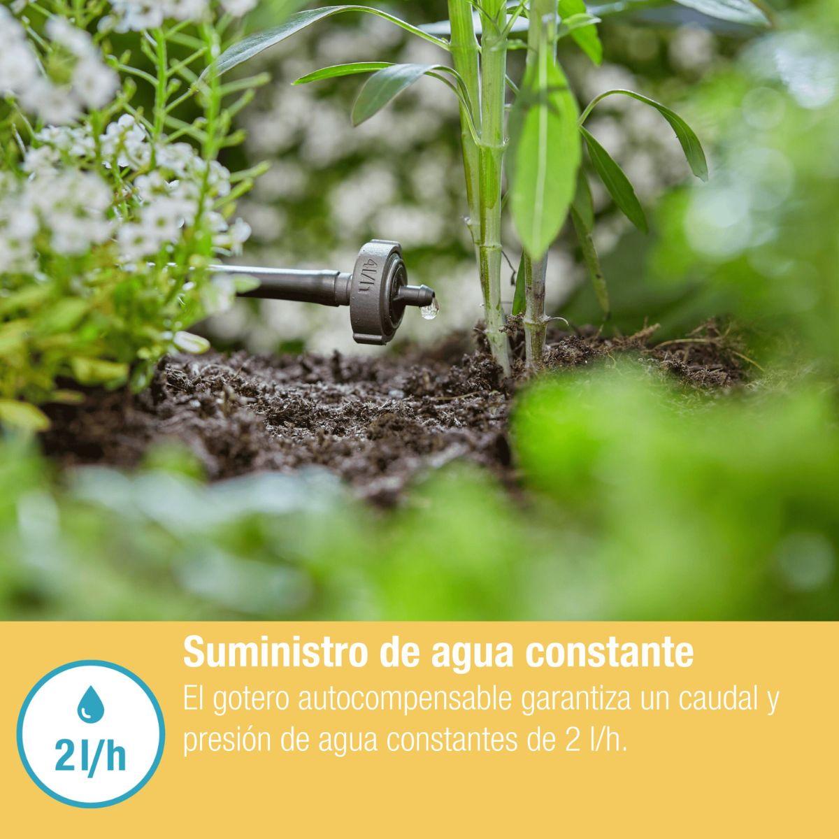 Gotero 2 l/h autocompensante x15 Microdripsystem Gardena