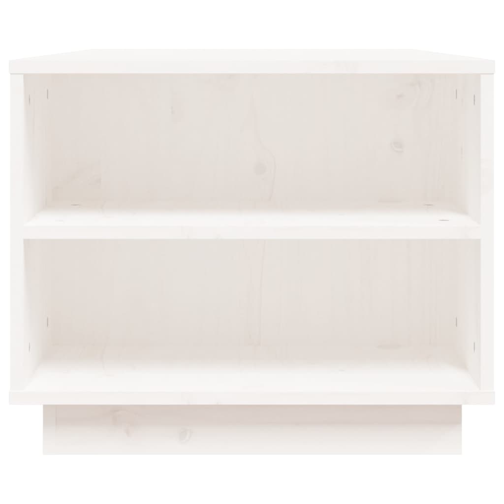 Mesa De Centro De Madera Maciza De Pino Blanco 90x49x40,5 Cm_4
