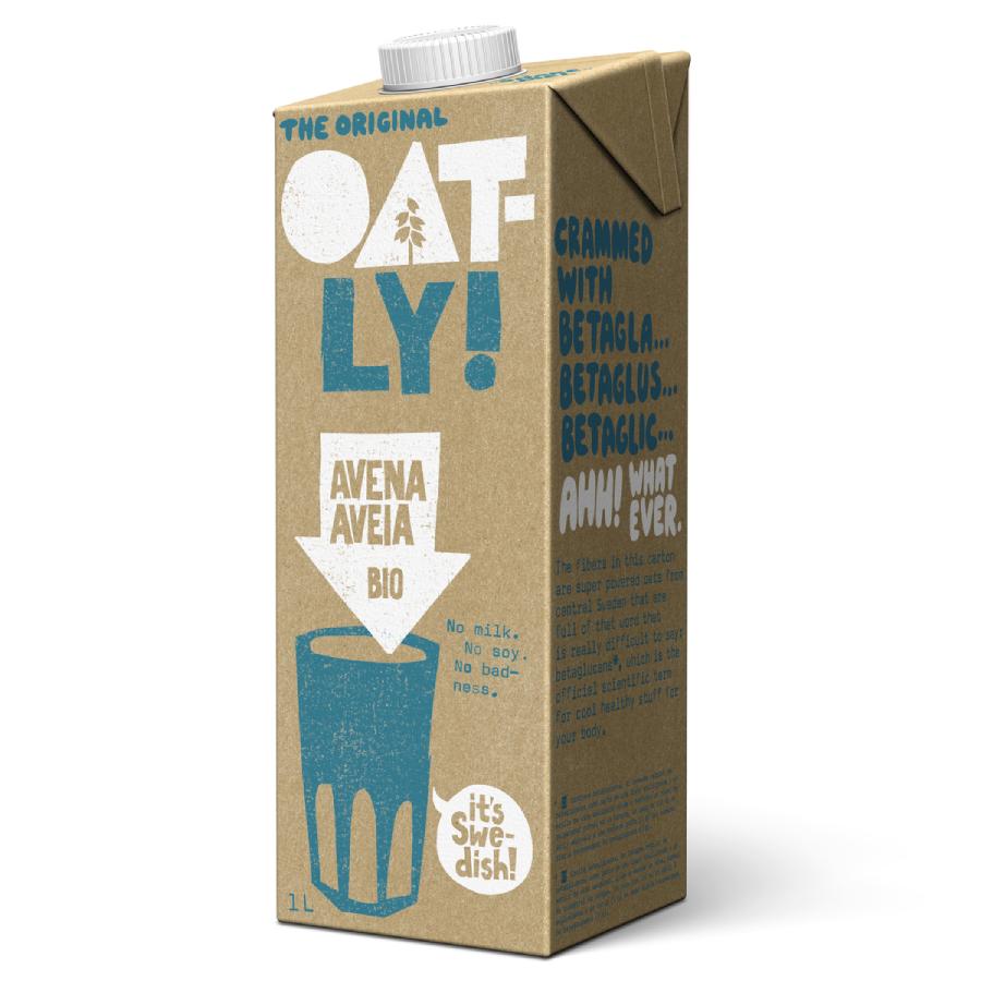 Pack 6 uds Bebida avena original BIO Oatly 1L