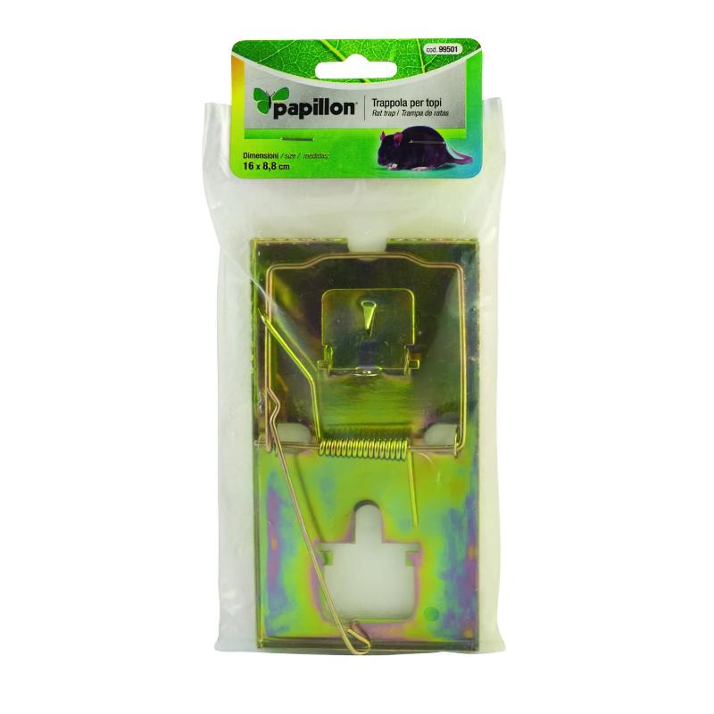 Trampa Ratas Metálica Galvanizada 16 X 8.8 Cm.