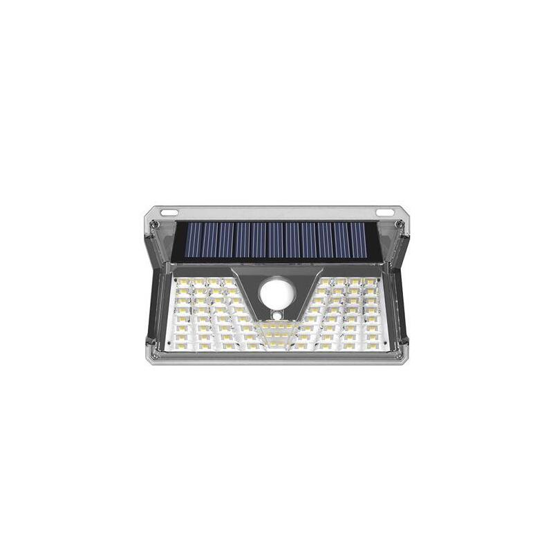 Elbat Aplique Led Solar - 260lm - Luz Fria 6500k - Sensor De Movimiento - Bateria 1200mah_0