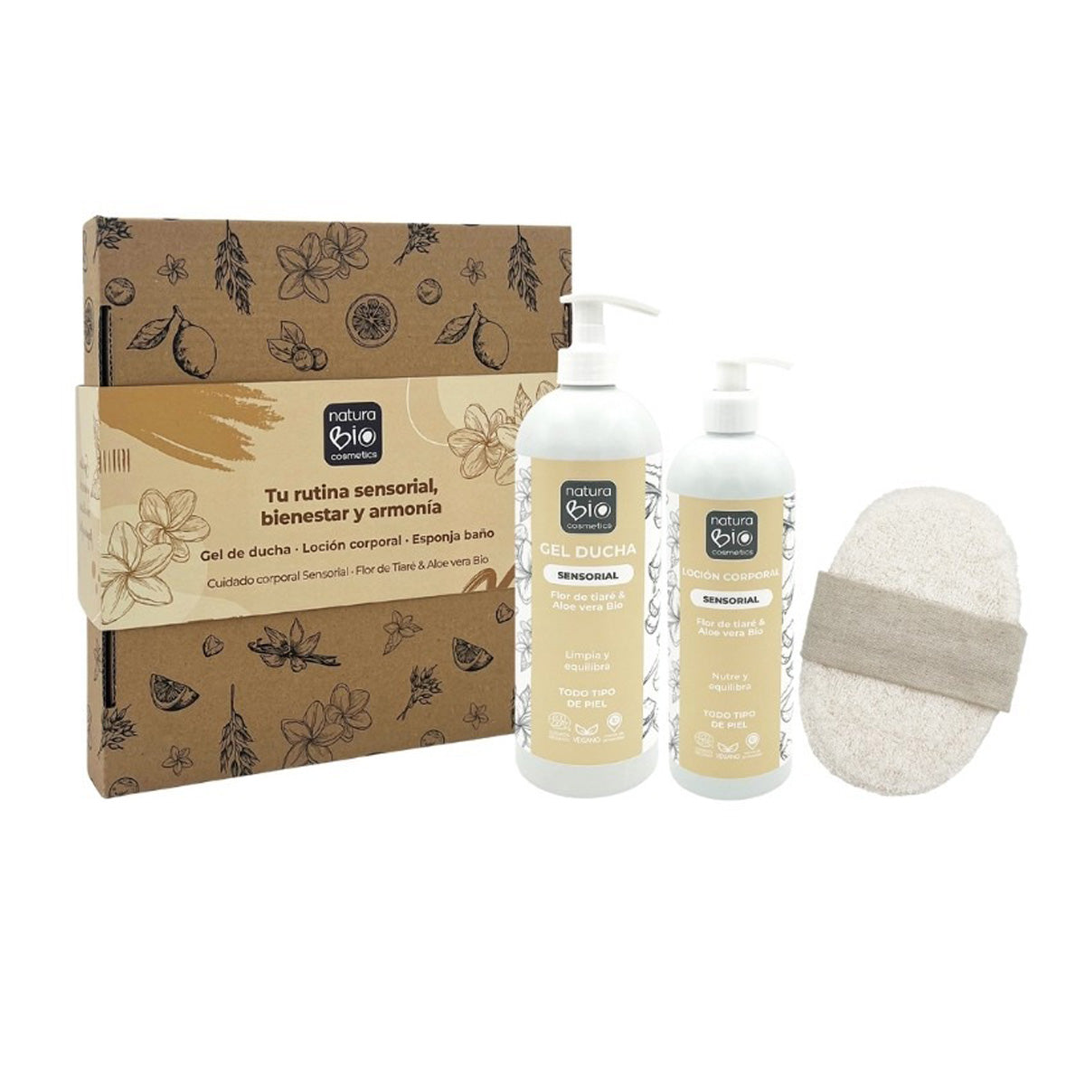 Pack Higiene y cuidado corporal Sensorial + Obsequio caja regalo NaturaBIO Cosmetics