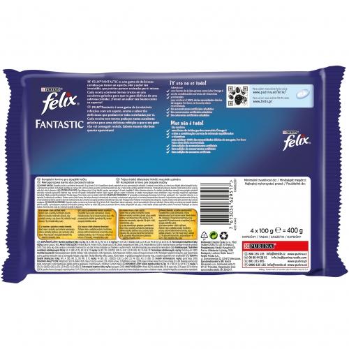 FELIX Fantastic Festín del Mar en Gelatina 4 x 85 g