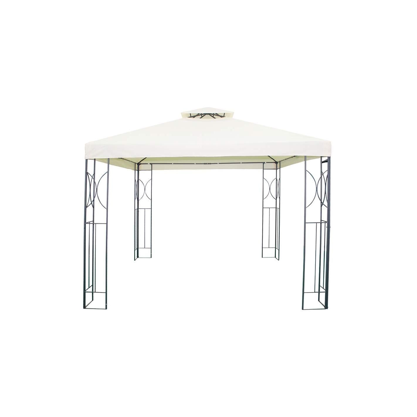 Carpa para eventos 300 x 300 x 265 cm Crema
