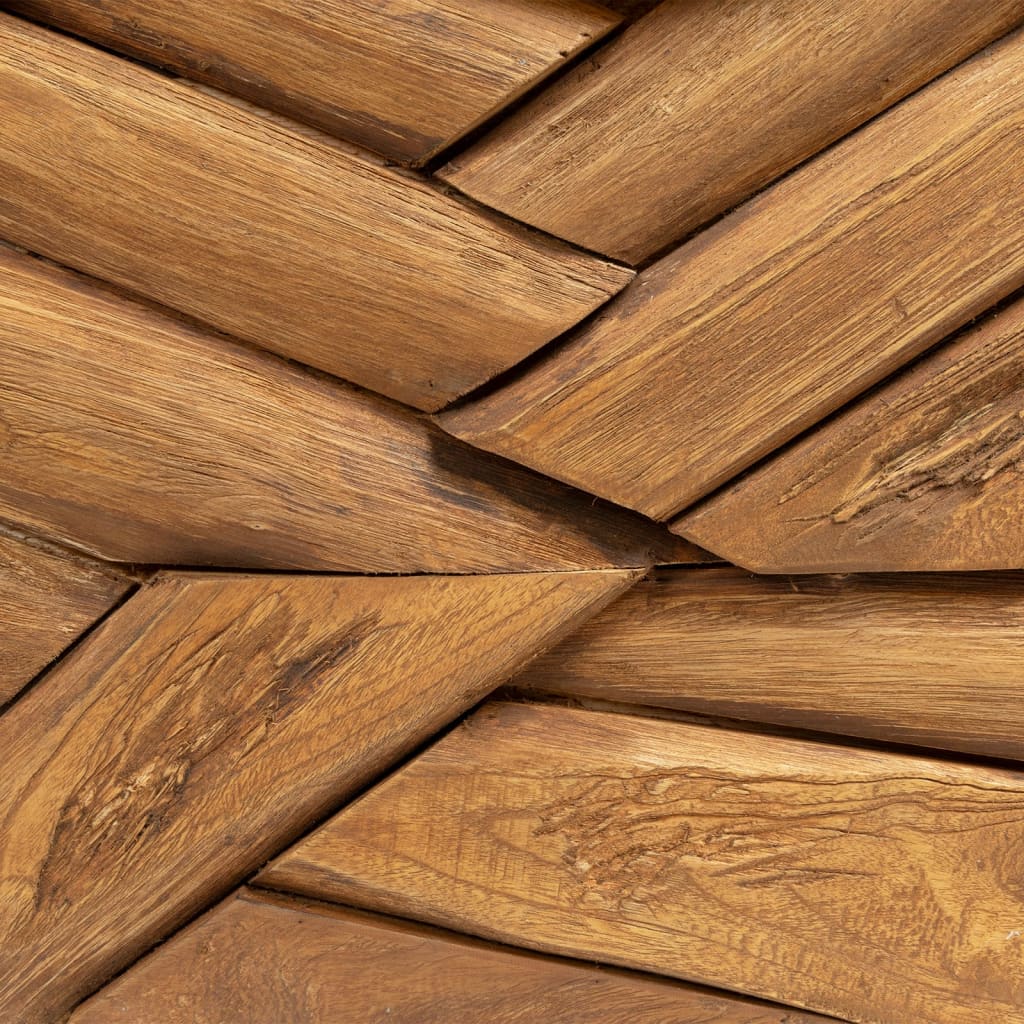 Mesa De Centro Madera Maciza De Teca Erosionada 110x35x38 Cm_4
