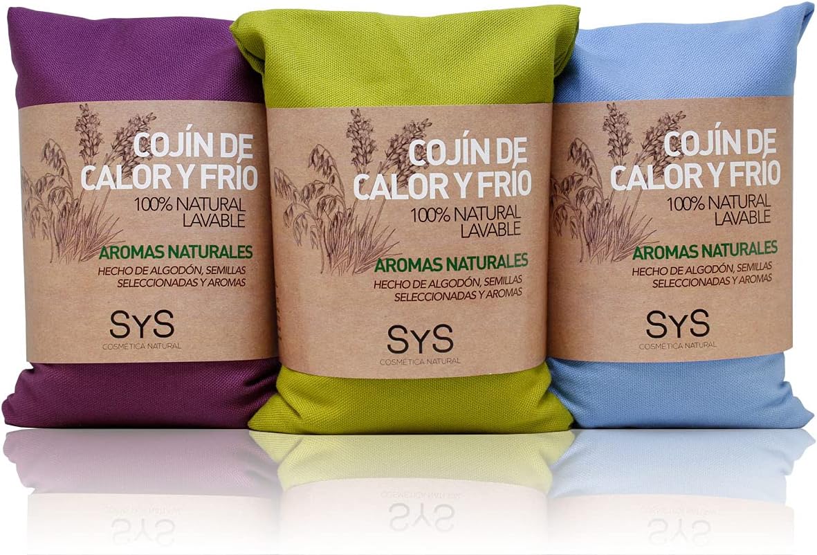 Cojín Térmico de Semillas SYS Aromas | Uso en Frío y Calor | Tejido 100 % Algodón | Reutilizable_0